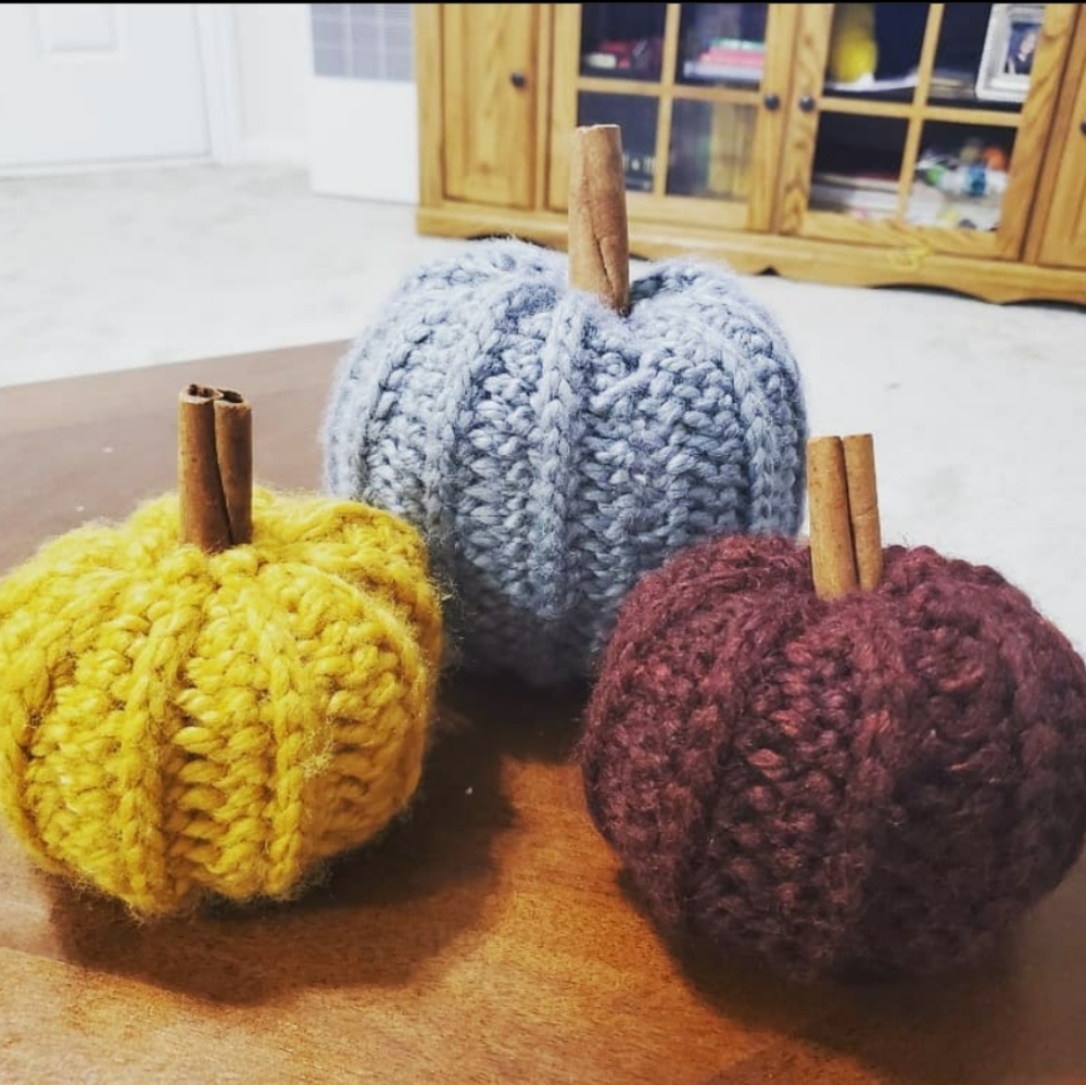 Handmade Crochet Pumpkins Large